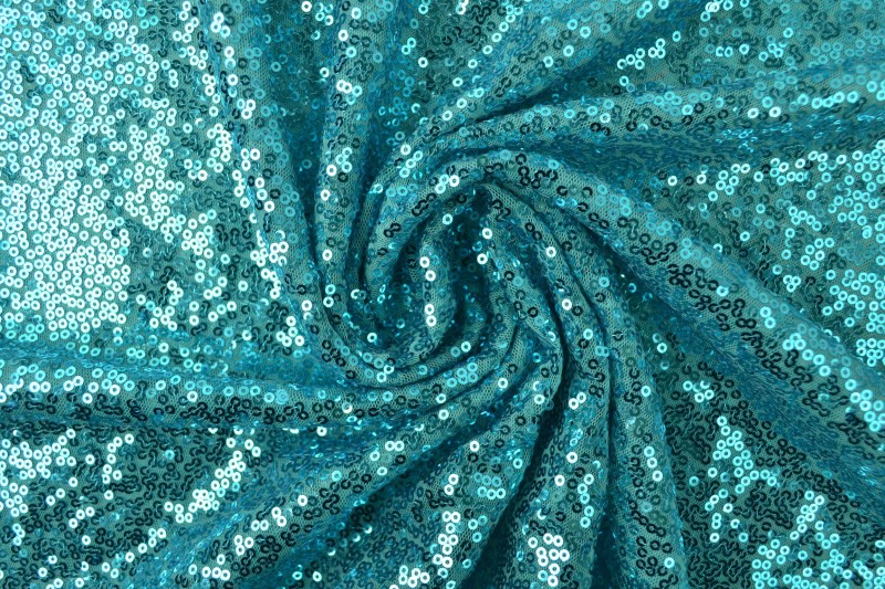 Pailletten 02 aqua blau
