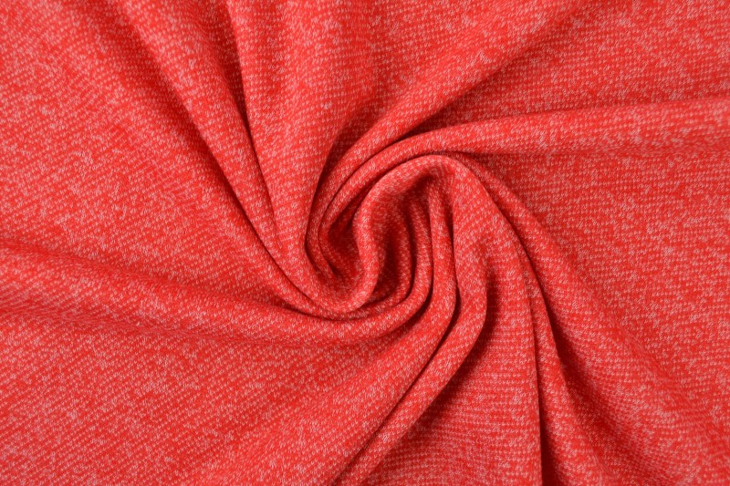 French Terry melange 01 rot