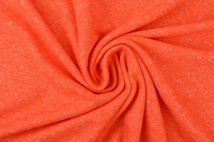 French Terry melange 23 dunkelorange