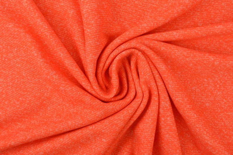 French Terry melange 23 dunkelorange