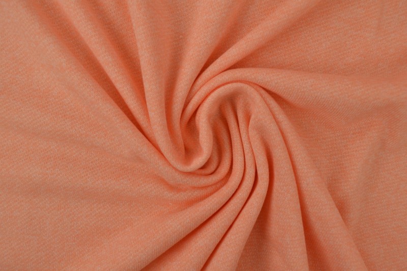 French Terry melange 40 lachsrosa