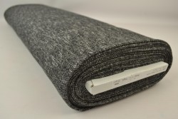 French Terry melange 03 schwarz