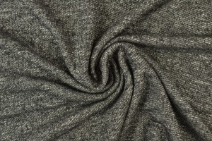 French Terry melange 03 schwarz