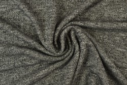 French Terry melange 03 schwarz