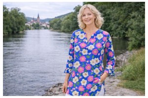 Baumwolle Popeline mit Motiven blumen 2/2