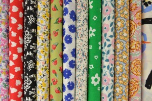 Baumwolle Popeline mit Motiven blumen 2/2