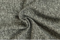 French Terry melange 03 schwarz